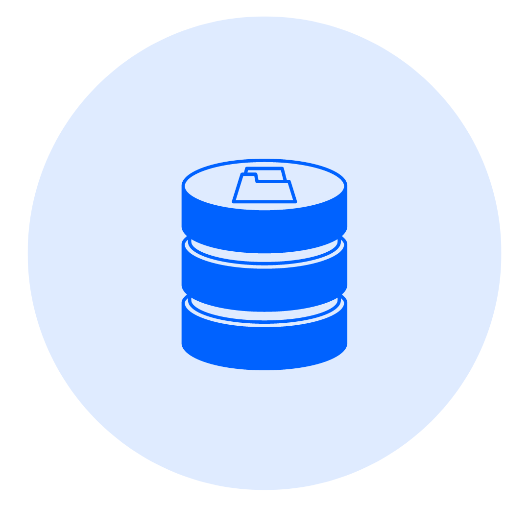 data blue icon